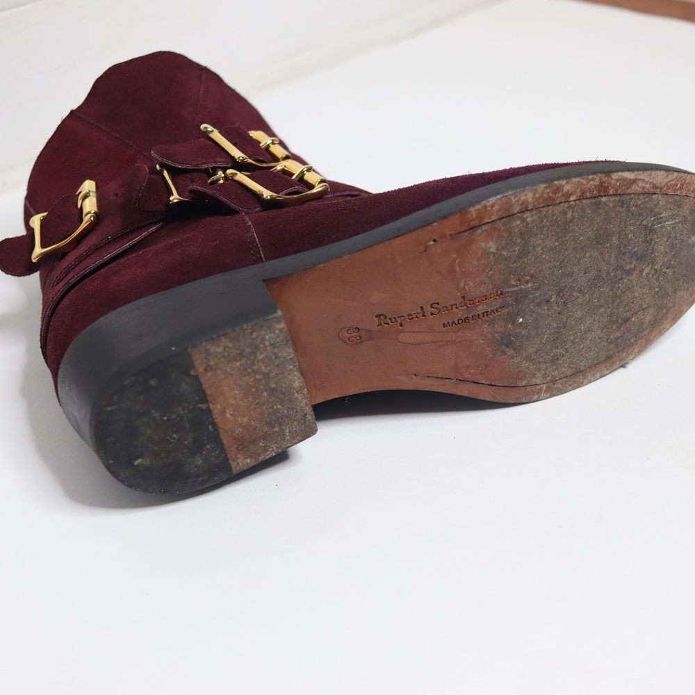 Rupert Sanderson Parnassus Suede Ankle Boots 38 - Picture 12 of 13